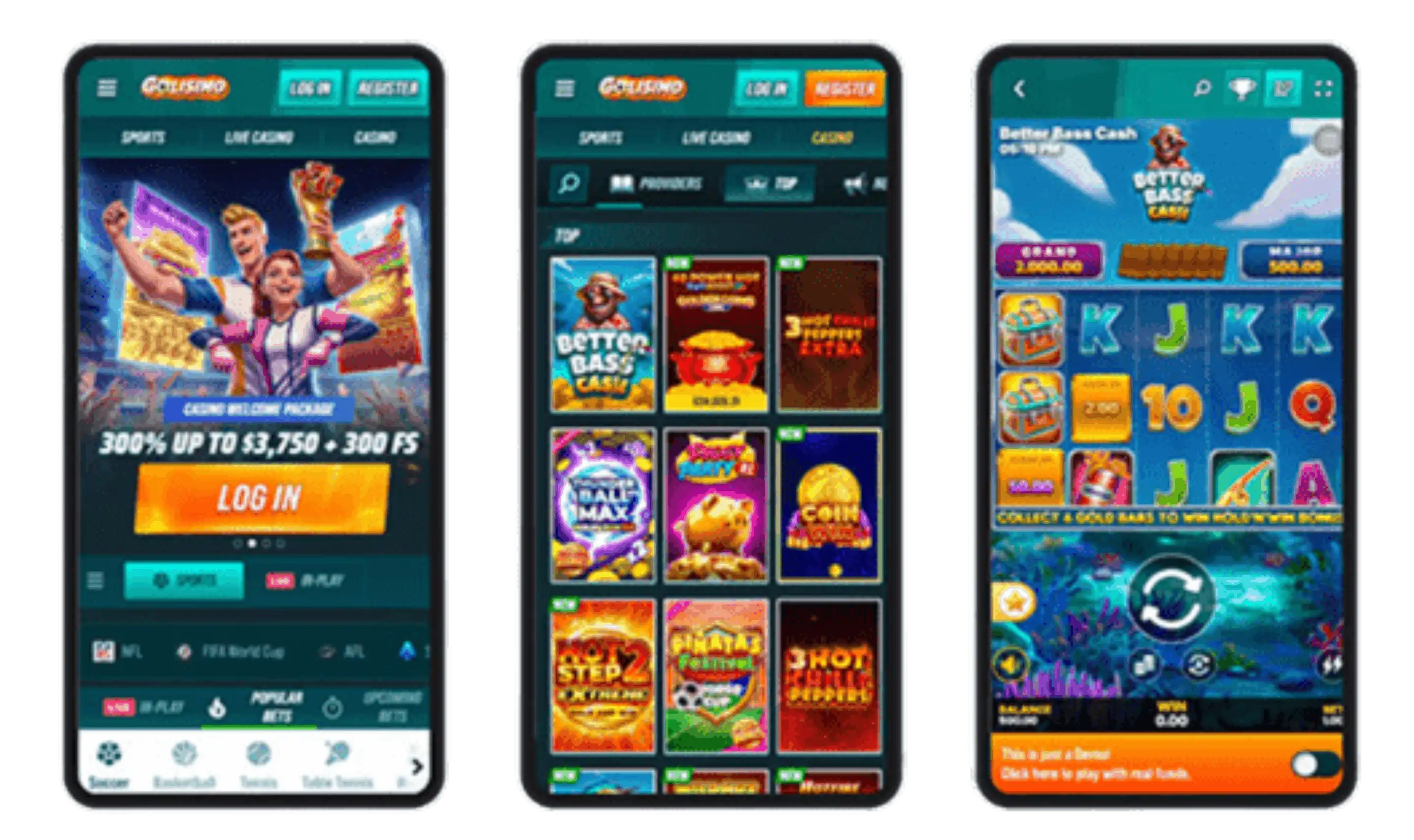 Golisimo Casino App-Screenshot